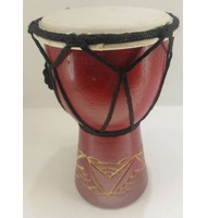 Wooden Djembe 8,5'' - κόκκινο |  Djembes στο Pegasus Music Store